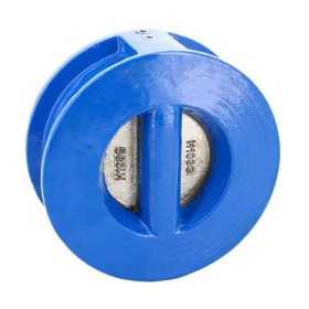 Clapeta de sens din fonta tip wafer cu placa dubla si scaun EPDM