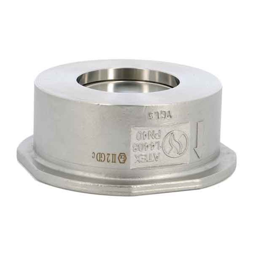 Clapeta de sens tip wafer cu arc din otel inoxidabil conexiune intre flanse
