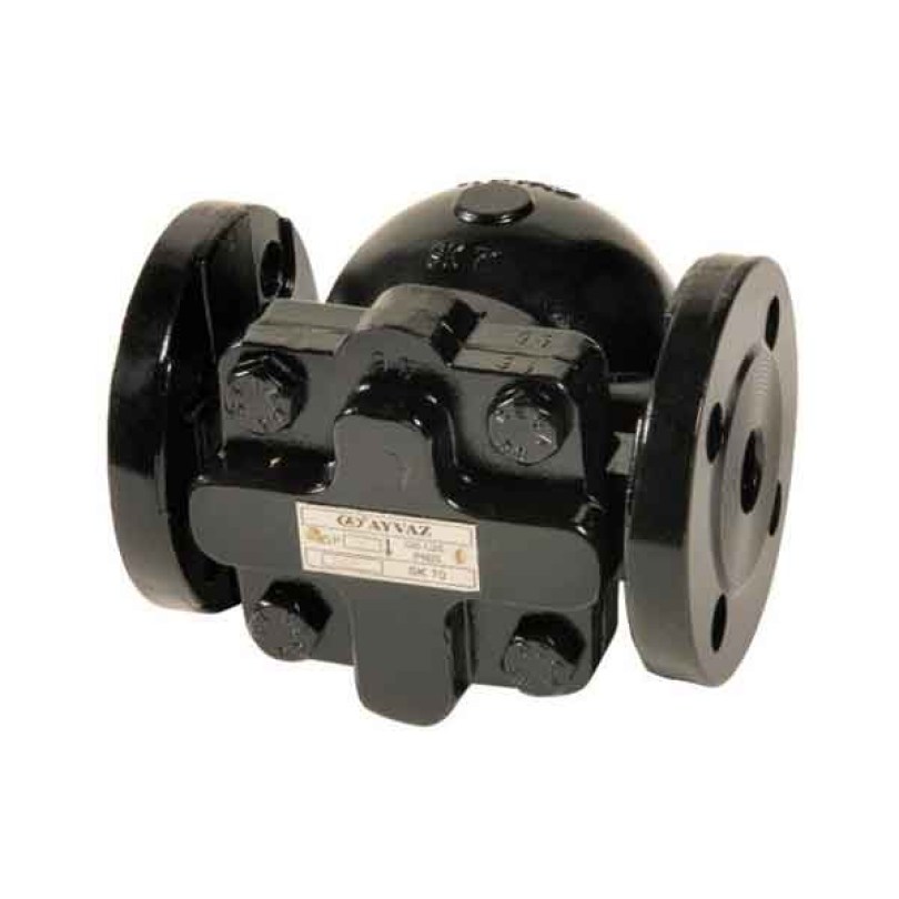 Oala de condens din inox cu flotor, conexiune cu flanșe
