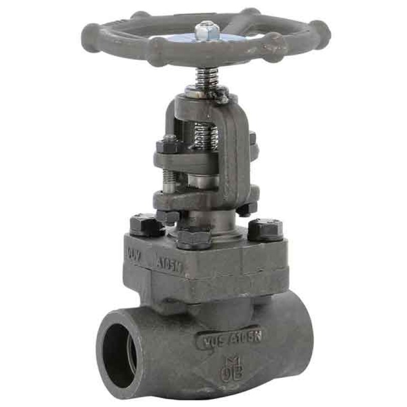 Robinet cu ventil din otel carbon forjat, burduf din inox, conexiune cu sudura, clasa 800