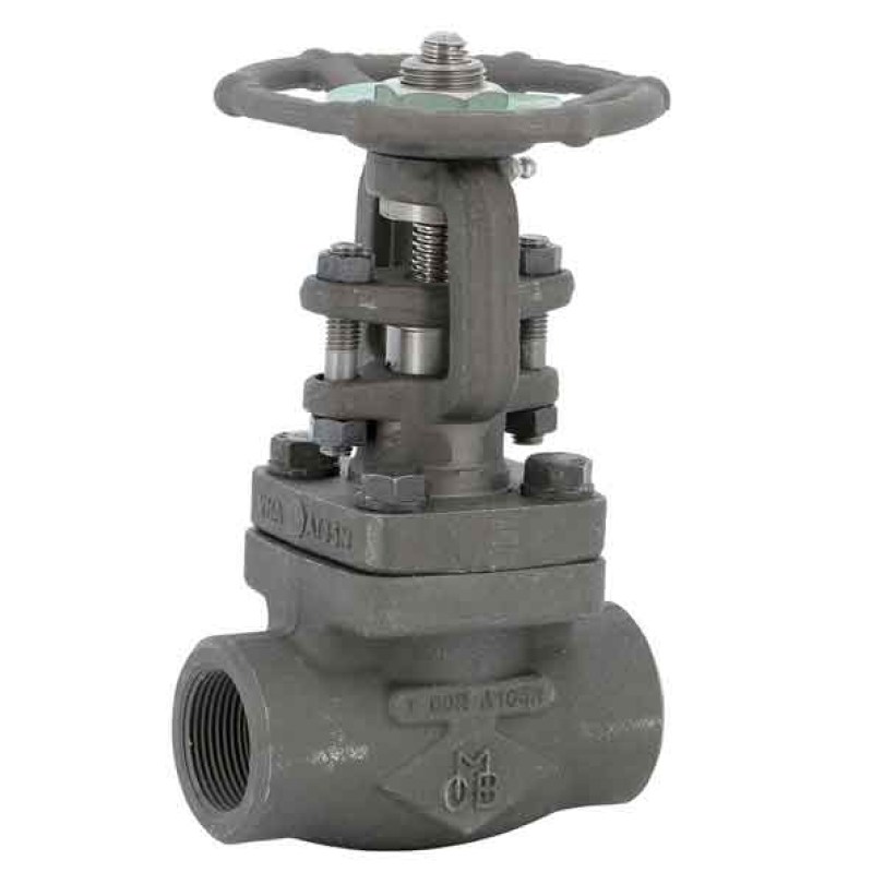Robinet cu ventil din otel carbon forjat, burduf din inox, conexiune cu filet NPT, clasa 800