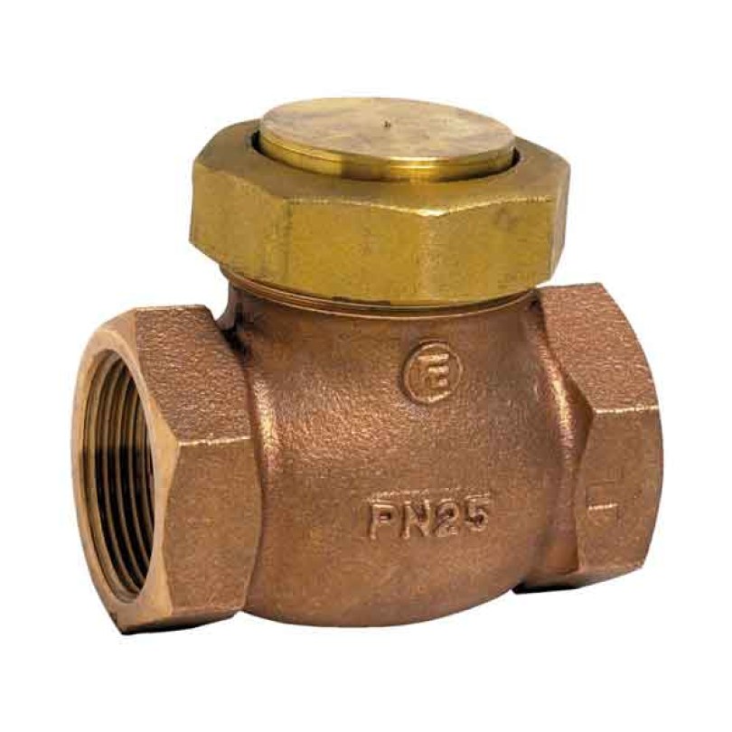 Clapeta de sens din bronz cu disc de metal conexiune filet BSP female